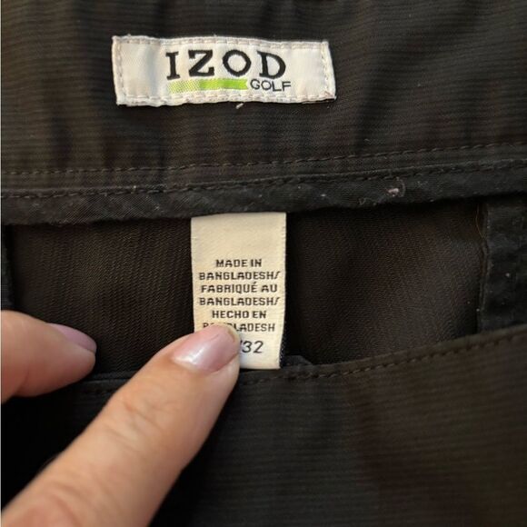 Men's Black Izod Golf Pants Sz 38 - Picture 2 of 6